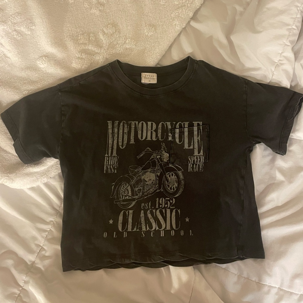Motorcycle Black T Shirt